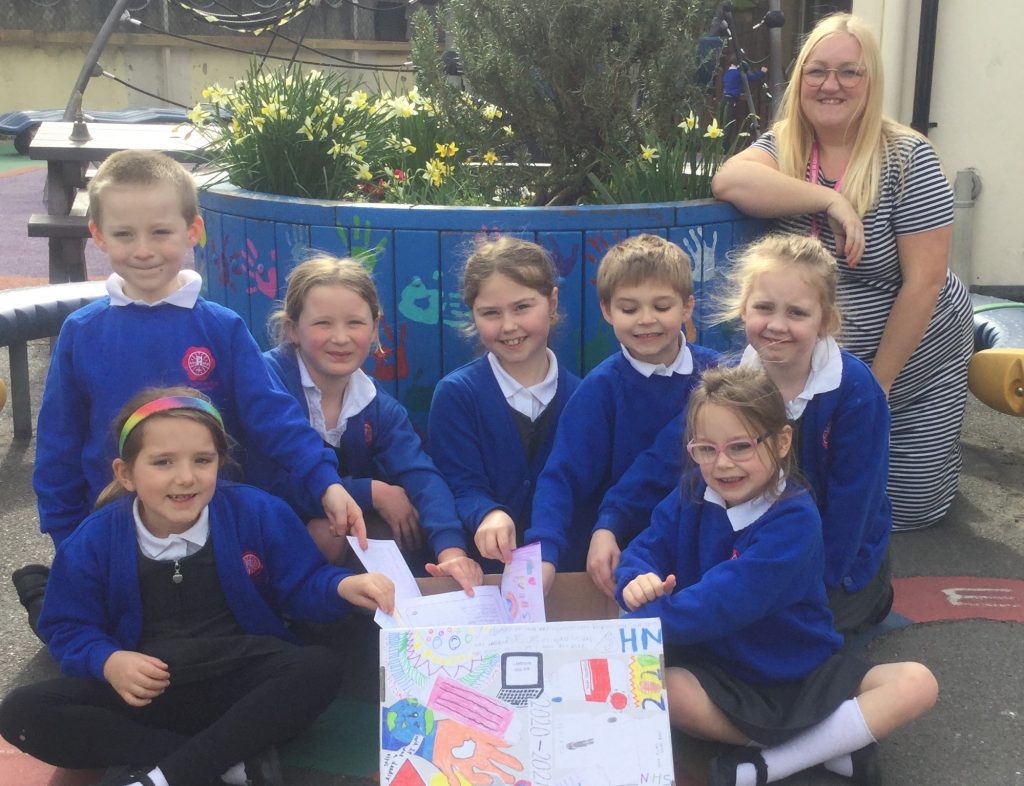 COVID Time Capsule from present pupils of All Saints Marsh C of E Academy to pupils of the future!